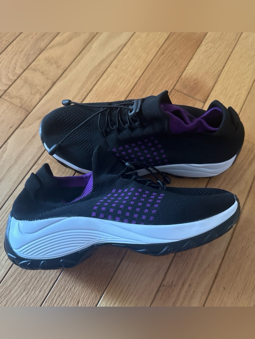 Purple and black athletic sneakers nwot